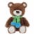 Holiday Home Bear Plush - Brown Perspective: front