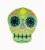 Holiday Home Halloween Day of the Dead Large Green Skull Plush - Dia de Los Muertos Perspective: front