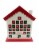 Holiday Home Advent Decor Christmas House Perspective: front