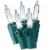 Holiday Home® LED Green Wire Mini Christmas Lights - Cool White Perspective: front
