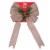 Holiday Home Burlap Bow Wreath Perspective: front