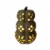 Holiday Home Lighted Harvest Stacked Pumpkin Decor - Yellow Perspective: front