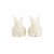 Holiday Home Bunny Salt & Pepper Set Perspective: front