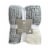 HD Designs Waffle Sherpa Throw - Grey Perspective: front