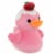 Holiday Home 8 Inch Light Pink Duck Plush Perspective: front