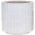 HD Designs Outdoors Indoor Ceramic Planter Large -  Bright White Perspective: front