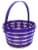 Holiday Home Easter Basket Two Tone Bamboo - Purple Perspective: front