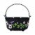 Holiday Home Spooky Skeleton Sticker Black Cauldron Halloween Trick or Treat Bucket Perspective: front