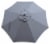 HD Designs Outdoors Market Umbrella - Dark Gray Perspective: front