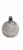 Holiday Home Silver Snowflake Ornament With LED Lights Perspective: front