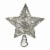 Holiday Home LED Tree Topper Star - Silver Perspective: front