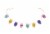 Holiday Home 6' Day of the Dead Skull Garland - Dia de Los Muertos Perspective: front
