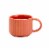 Sewing Down South for HD Designs Ribbed Ceramic Espresso Cup - Terracotta Perspective: front