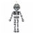 Holiday Home 16" Dia de Los Muertos Hanging Skeleton Sign - Day of the Dead Perspective: front