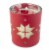 Holiday Home Engraved Jar Candle - Red Perspective: front