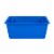 Office Works Plastic Book Bin - Blue Perspective: front