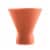 HD Designs Outdoors Stemless Margarita Glass - Papaya Orange Perspective: front