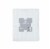 HD Designs® Herringbone Plush Throw - White Perspective: front