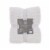 HD Design White Ribbed Faux Fur Throw Perspective: front