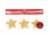 Holiday Home® Glitter Die Cute Gold Star Gift Tags Perspective: front