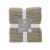 HD Design Green RIbbed Faux Fur Throw Perspective: front