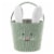 Holiday Home® Easter 10.5-Inch Courduroy Bunny Basket - Green Perspective: front