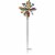 HD Designs Outdoor 14" Filigree Leaf Wind Spinner Perspective: front