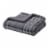 HD Designs Plaid Faux Fur Reversible Throw Blanket - Gray Perspective: front