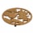 SDS for HD Designs Harvest Matte Antique Brass Trivet Perspective: front