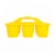 OfficeWorks 6 Cup Caddy - Yellow Perspective: front