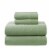 HD Designs Flannel Sheet Set - Solid Green Perspective: front