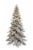 Holiday Home Snowy Fir Tree with Warm White LED Lights Perspective: front