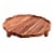 Sewing Down South 13 Inch Scalloped Footed Wood Board Perspective: front