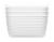 Everyday Living Ribbed Medium Bins - White Perspective: front