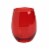 Holiday Home Jingle and Red Tint Stemless Wine Glass Perspective: front