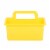 OfficeWorks 4-Compartment Caddy - Yellow Perspective: front