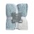 HD Designs Waffle Sherpa Throw - Blue Perspective: front