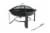 HD Designs Outdoors Round Steel Fire Pit Perspective: front