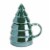 Holiday Home Green Iridescent Plain Tree Mug With Lid Perspective: front