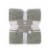 HD Designs Gray Cozy Knit Printed Throw Perspective: front