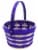 Holiday Home Easter Basket Two Tone Bamboo - Purple Perspective: front