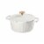 Dash of That Essentials 3 qt Fluted Dutch Oven - White Perspective: front