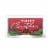 Holiday Home Merry Christmas Sign Enamel Red Holiday Décor Perspective: front