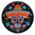 Holiday Home Day of the Dead Melamine Round Platter Perspective: front