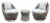 HD Designs Outdoors Patio Furniture Wicker Swivel Patio Set Perspective: front