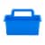 OfficeWorks 4-Compartment Caddy - Blue Perspective: front
