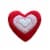 Holiday Home Valentines Multi Heart Decorative Pillow Perspective: front