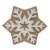 Holiday Home Wooden Snowflake Decoration Christmas Décor Perspective: front