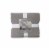 HD Designs® 3 Piece Crinkle Duvet Set - Grey Perspective: front