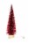 Holiday Home Bottle Brush Christmas Tree with Light Christmas Décor - Red Perspective: front